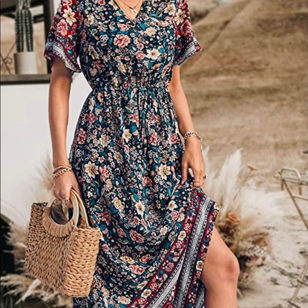 Boho style maxi dress